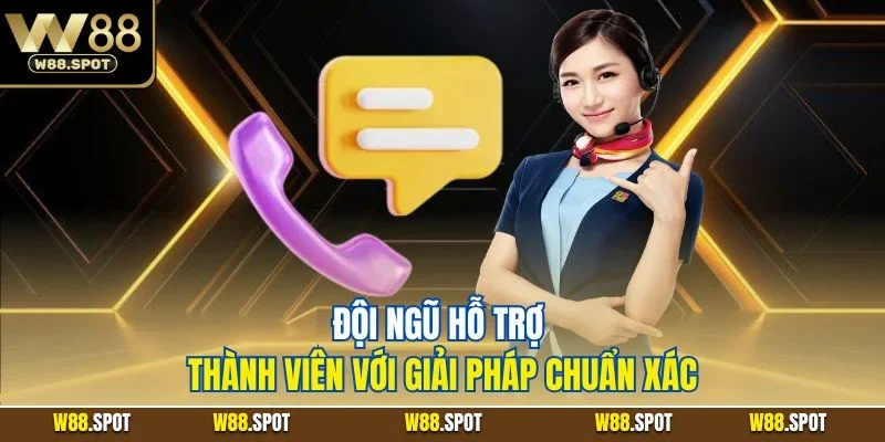 Liên hệ W88 3 Đội ngũ hỗ trợ thành viên với giải pháp chuẩn xác